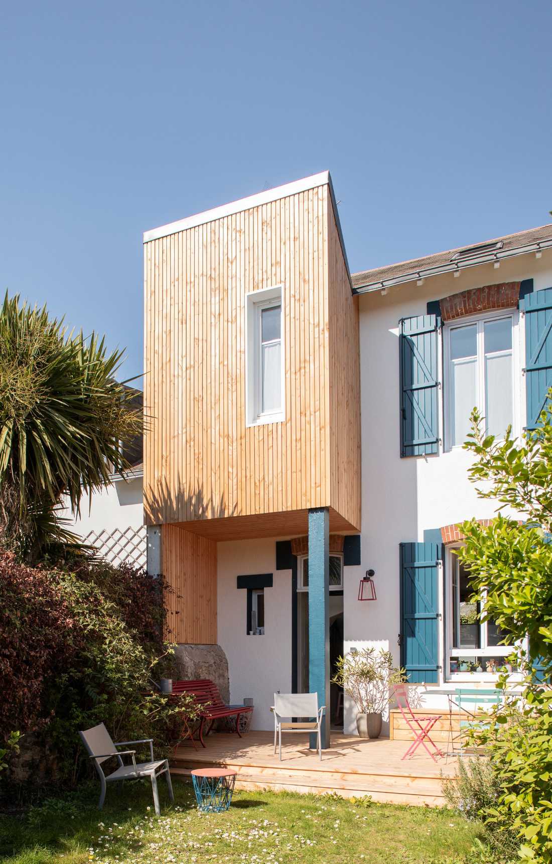 Extension d'une maison de ville conçue par un architecte à Montpellier