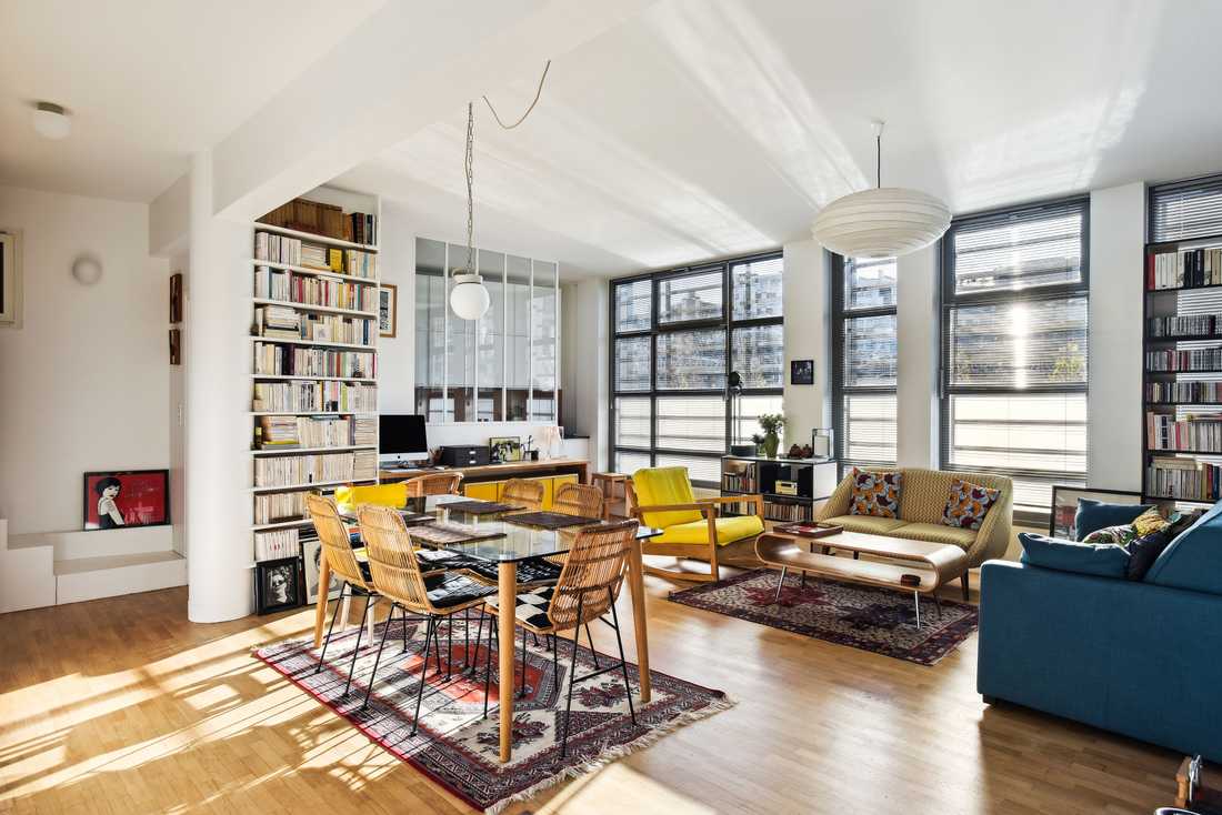 Energy-efficient renovation of a loft-style apartment by an architect in Montpellier