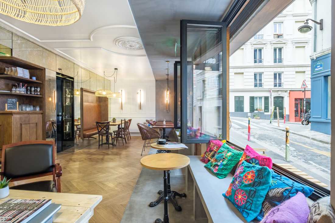 Un café parisien conçu par les architectes du collectif Créateurs d'Intérieur