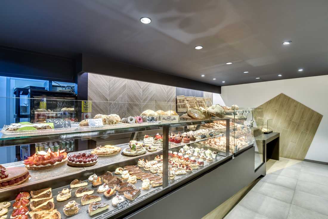 Relooking d'une boulangerie par un architecte - décorateur à Montpellier