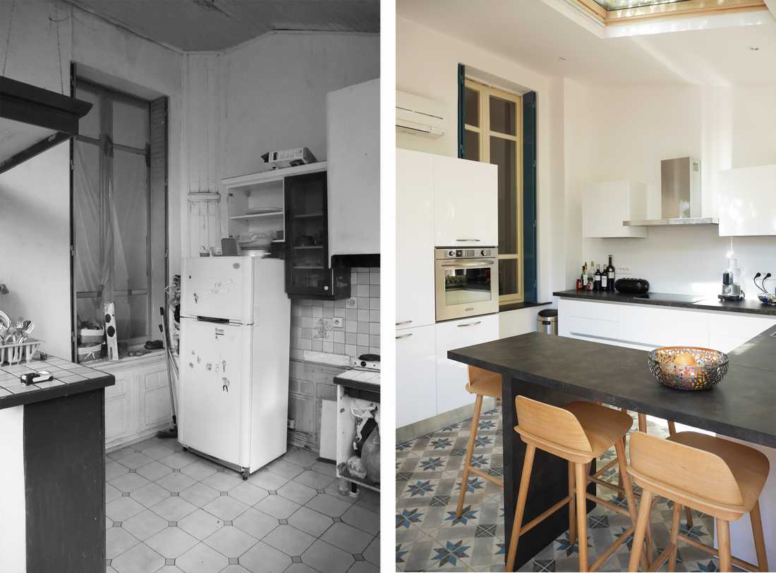 Rénovation de la cuisine d'une maison de ville à Montpellier